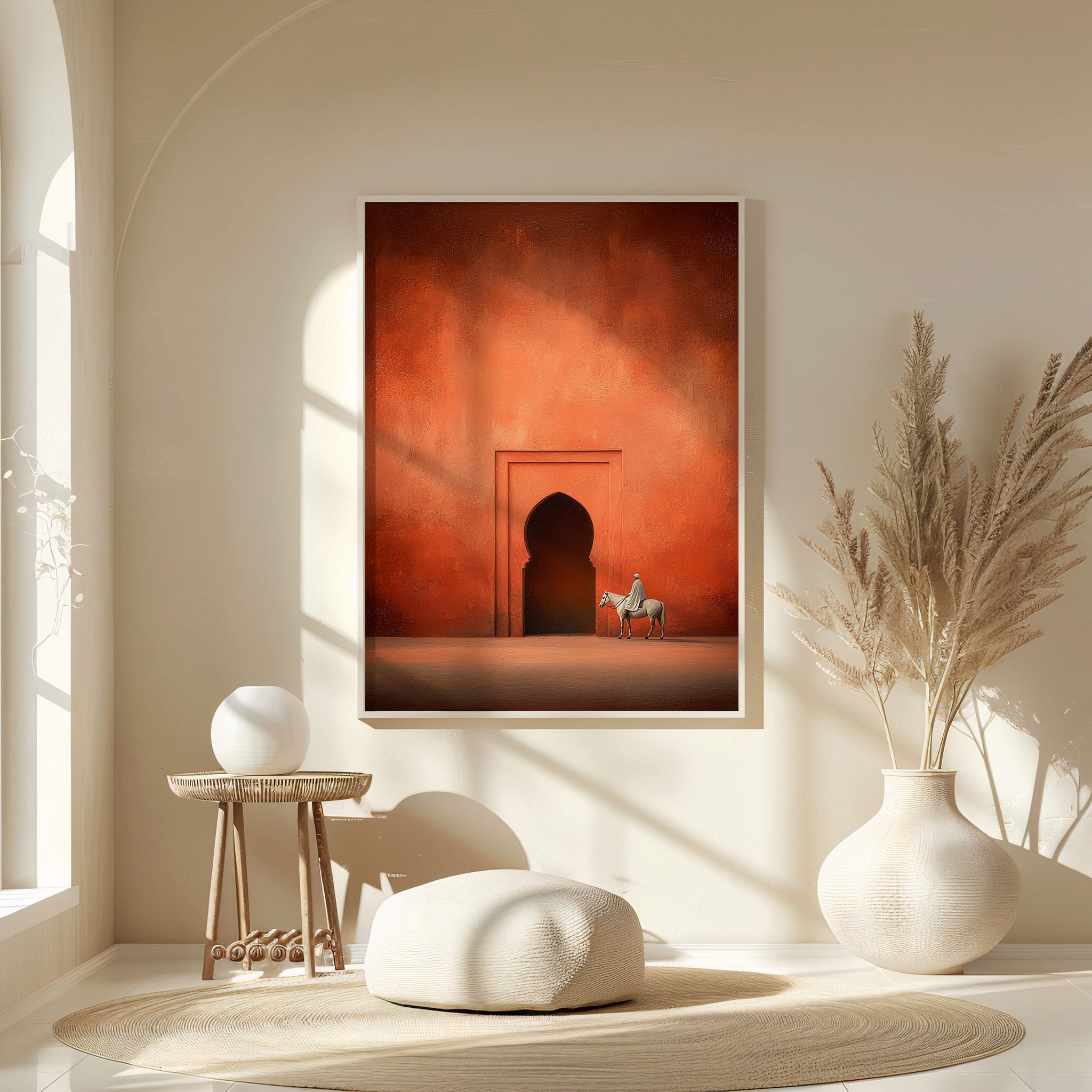Affiche Terracotta – Cavalier Méditerranéen Affiche terracotta cavalier méditerranéen Fine Art – image principale art mural