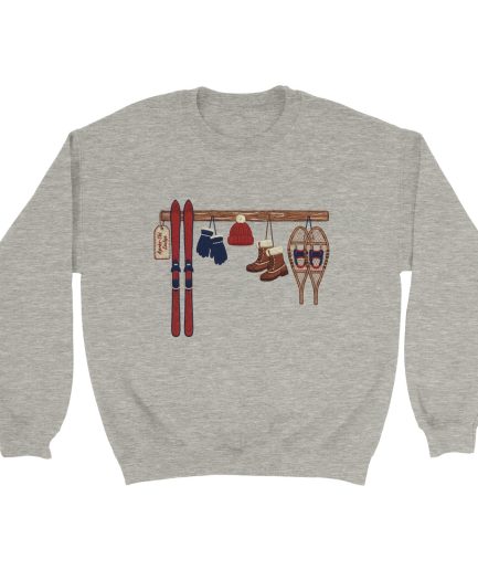 Sweat après-ski cosy esprit chalet – coloris blanc