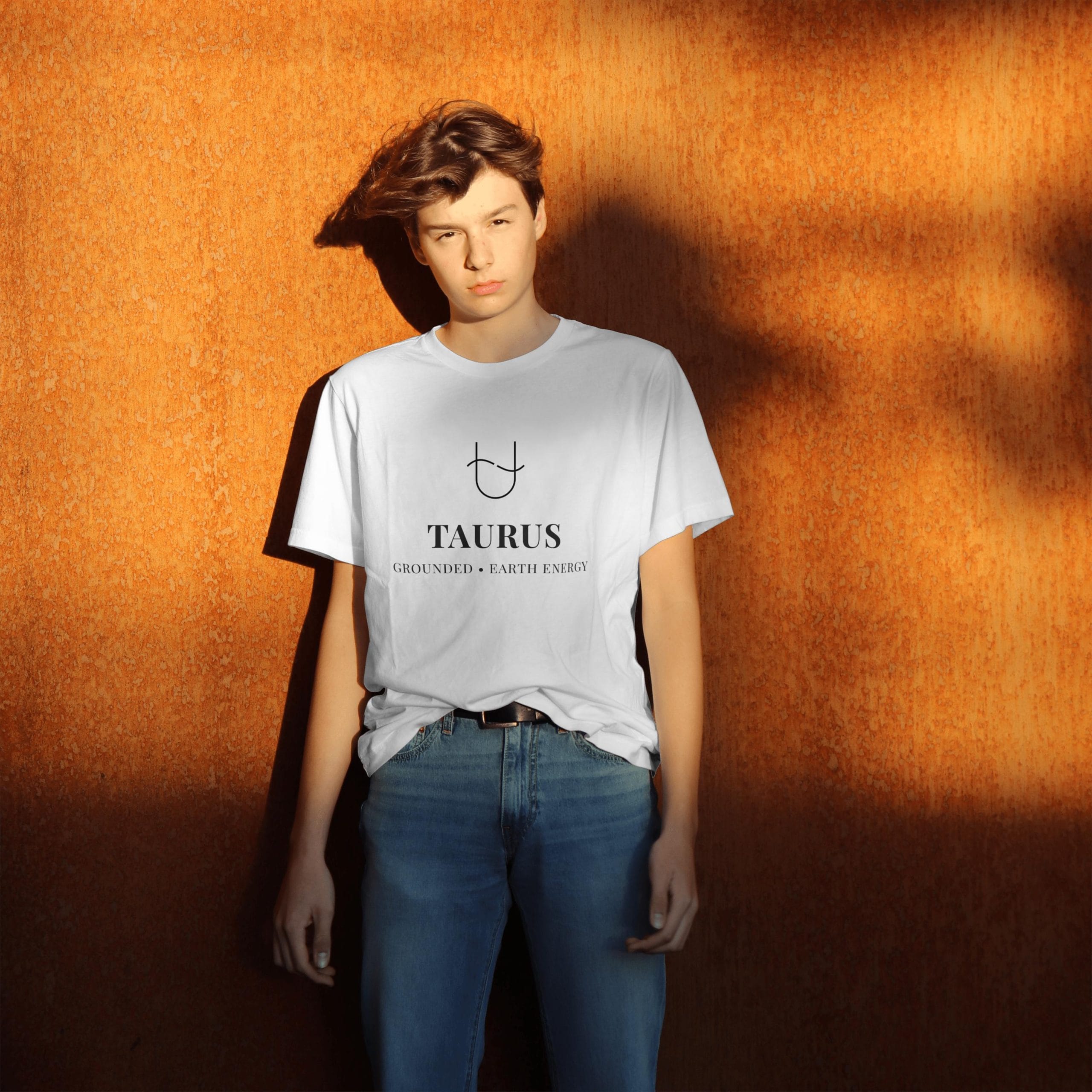 T-shirt Taureau Force tranquille t-shirt taureau minimaliste symbole astrologique taurus élégant