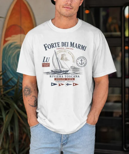 t-shirt Forte dei Marmi blanc