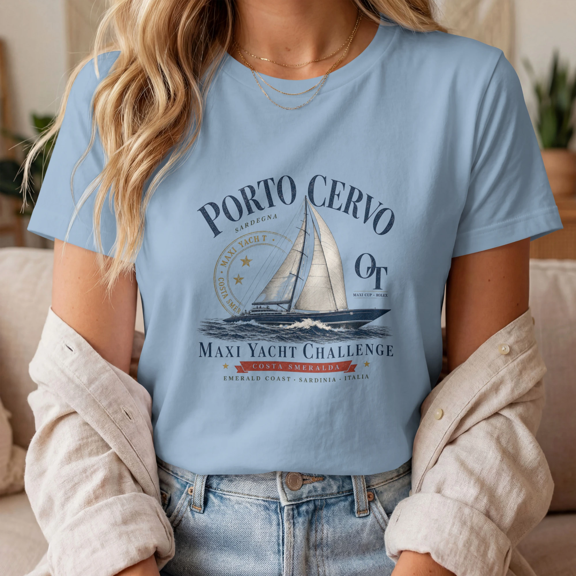 t-shirt-porto-cervo-maxi-yacht-challenge-bleu T-shirt Porto Cervo Maxi Yacht Challenge bleu clair