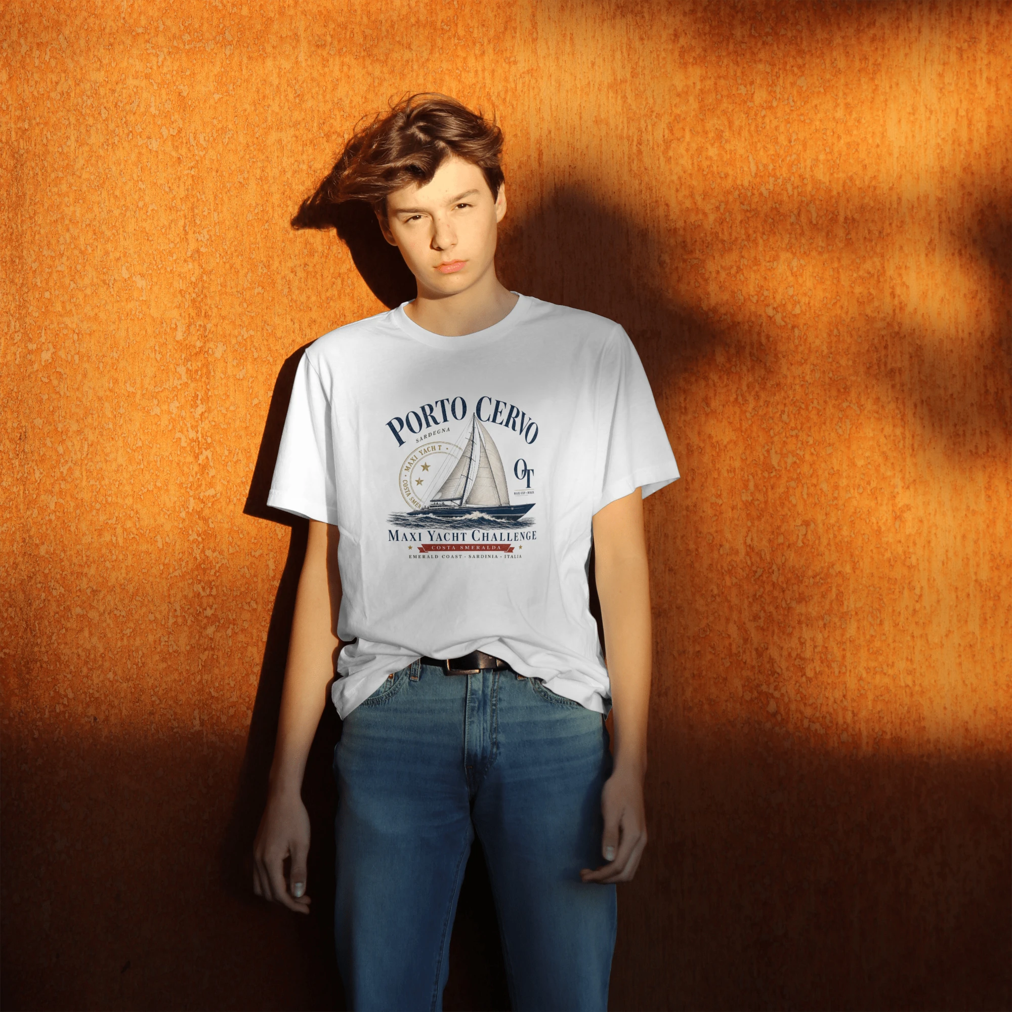 t-shirt-porto-cervo-maxi-yacht-challenge-mockup T-shirt Porto Cervo Maxi Yacht Challenge lifestyle vintage