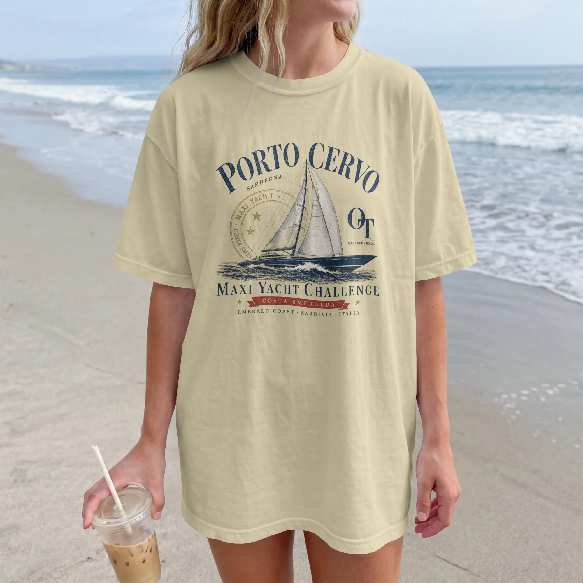 t-shirt-porto-cervo-maxi-yacht-challenge-natural T-shirt Porto Cervo Maxi Yacht Challenge natural plage été