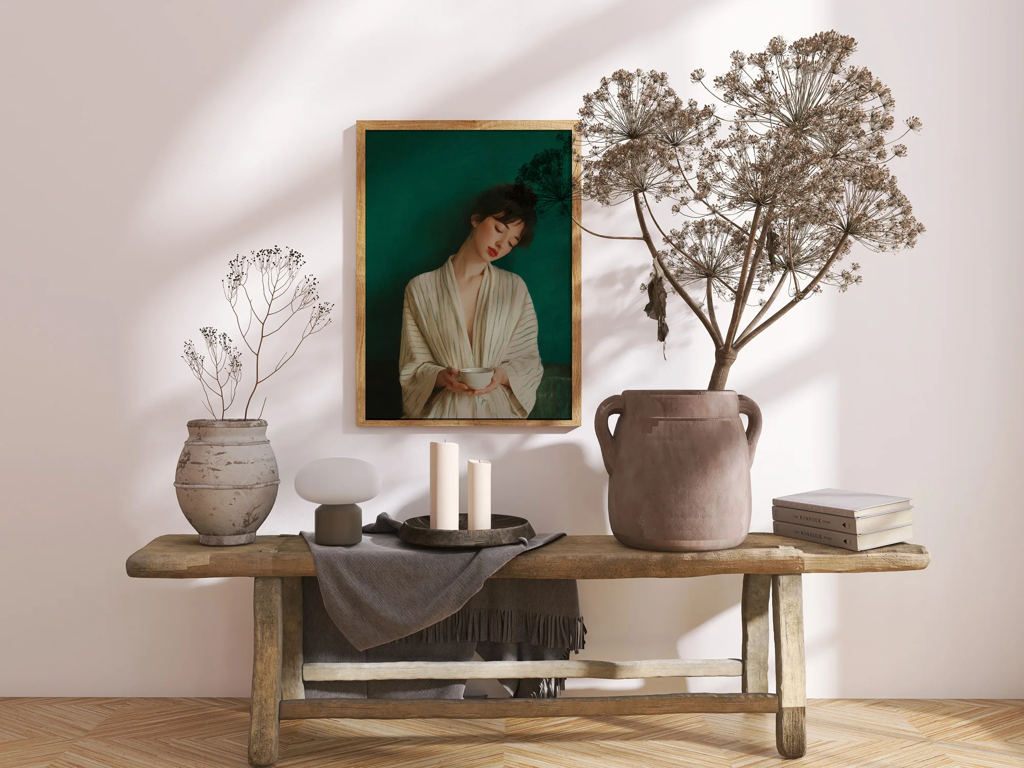 toutunsecret_serene_woman_emerald_livingroom_mockup Serene woman emerald livingroom mockup