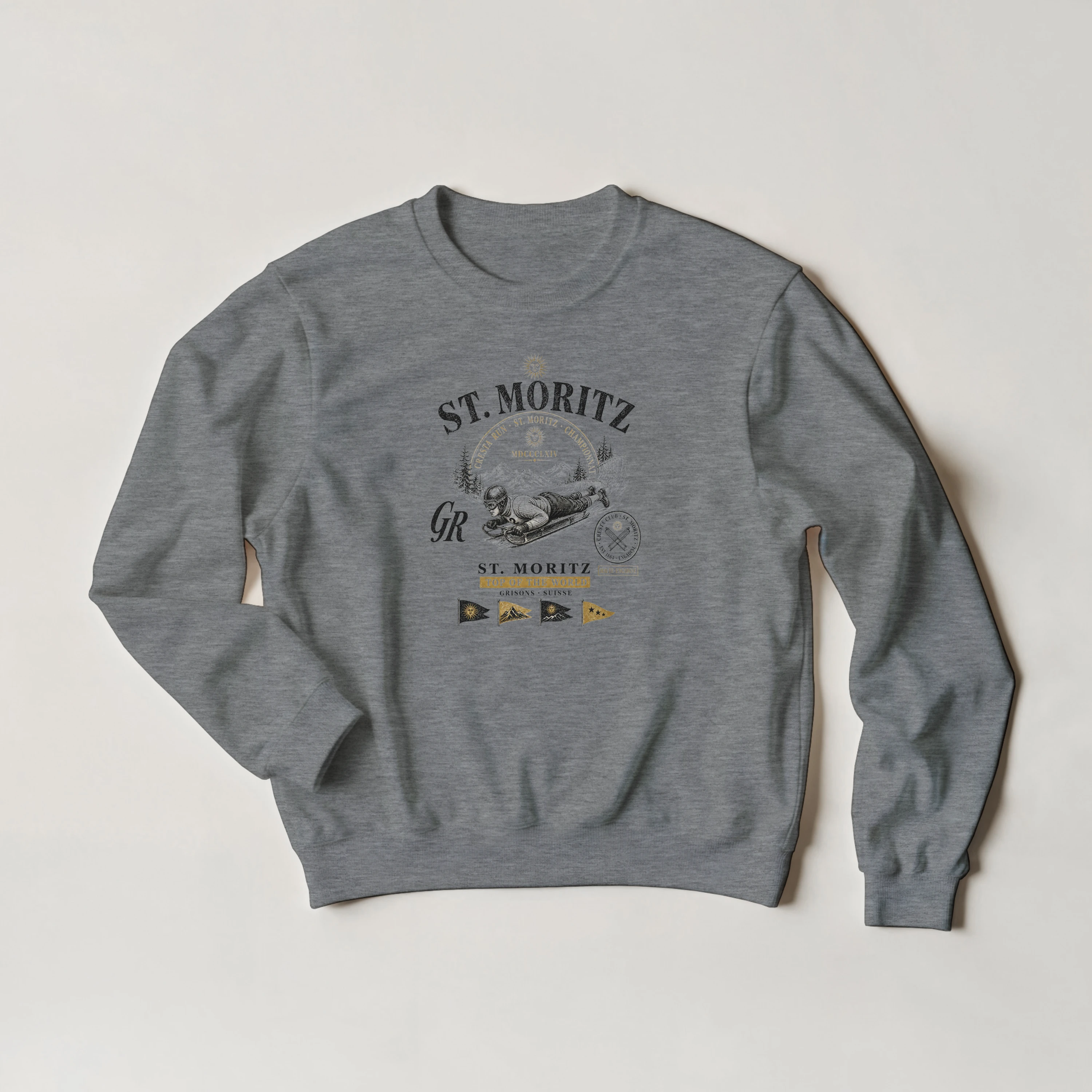sweat-stmoritz-gris Sweat St. Moritz vintage gris sport