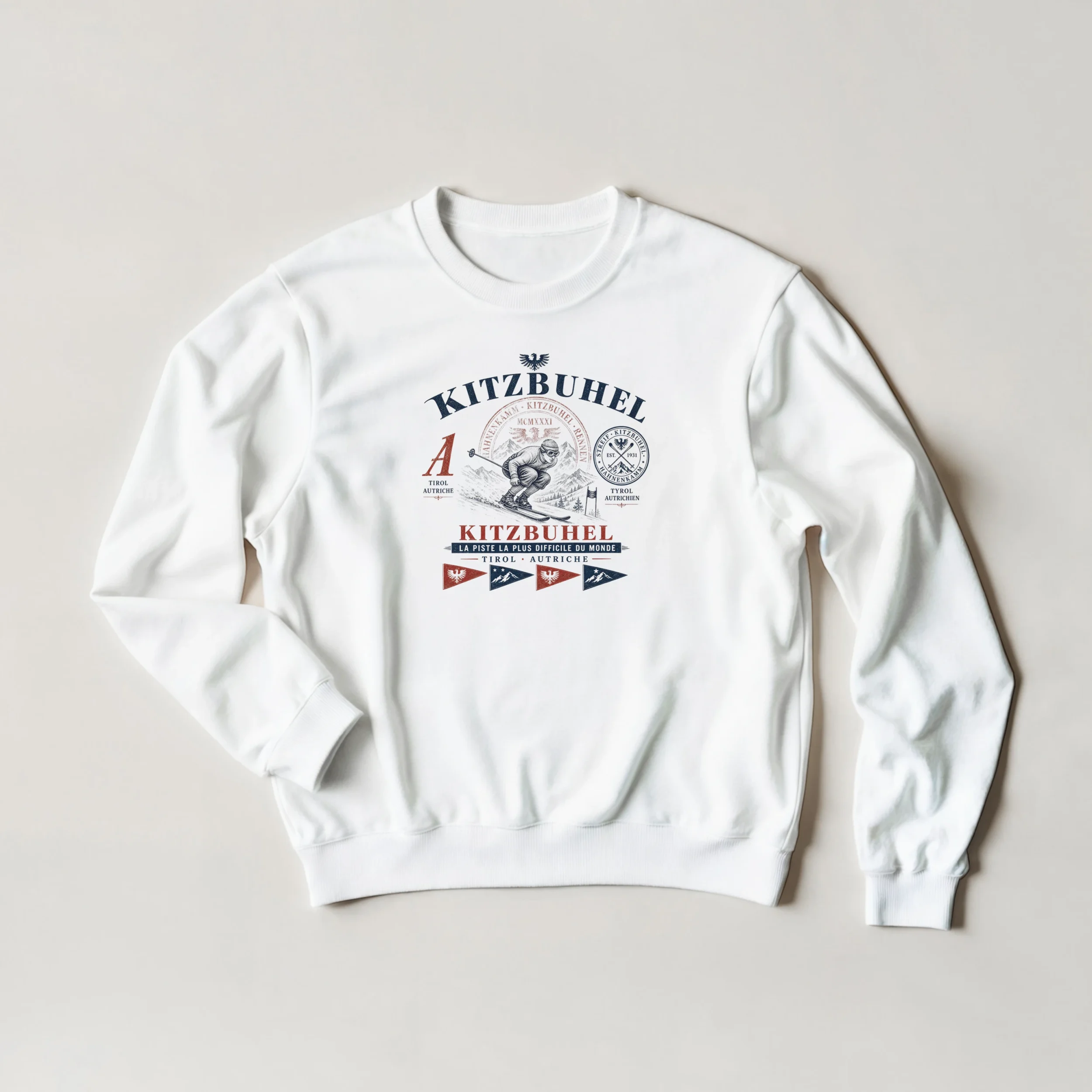 sweatshirt-kitzbuhet-blanc Sweat Megève vintage blanc