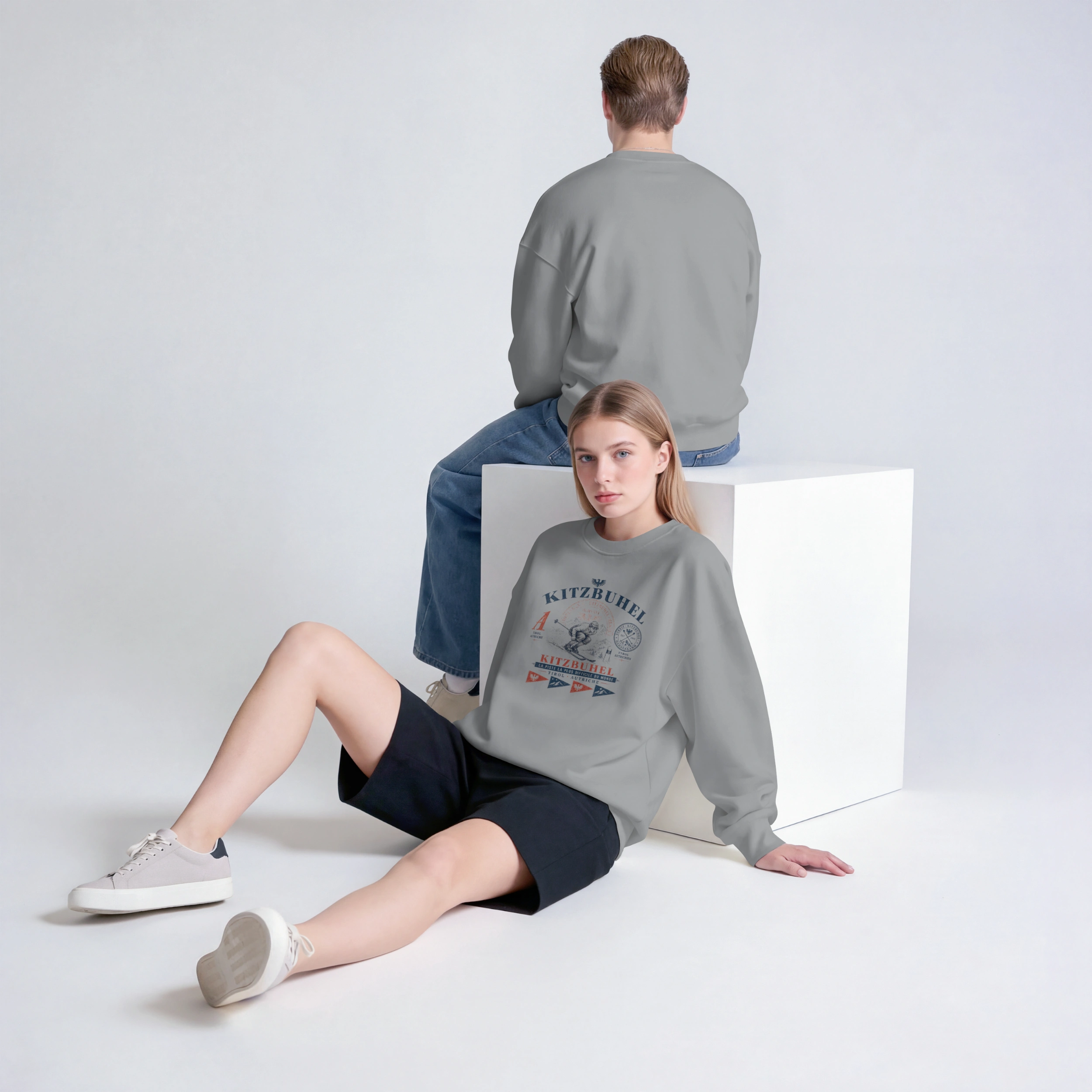 sweatshirt-kitzbuhet-ski-gris Sweat Kitzbühel Vintage – Esprit Hahnenkamm 1931