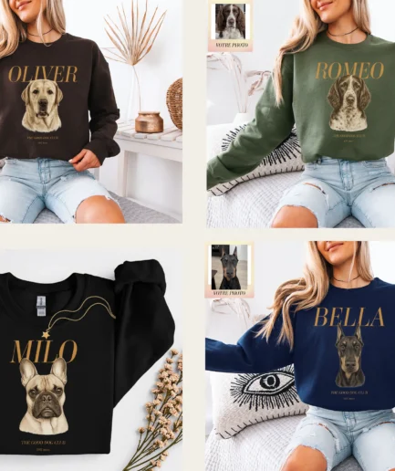 Sweatshirt personnalisé chien Tout Un Secret